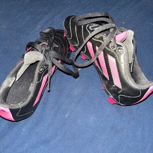 Black & Pink Adidas Cleats